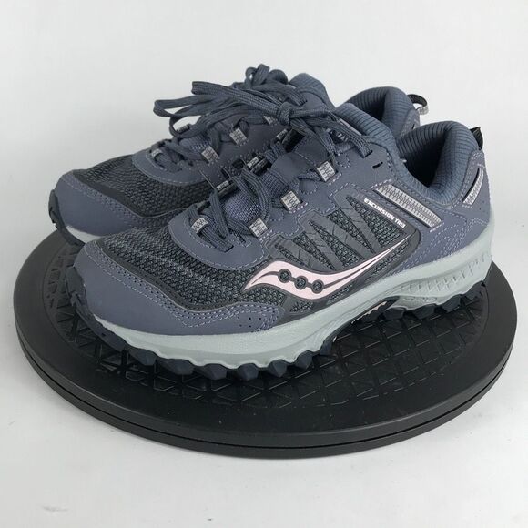 Saucony Excursion TR 13 Gray Trail Running Shoes S10525-3 Women’s Size 6.5 Wide - Picture 1 of 12